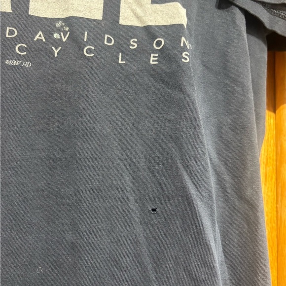 Vintage 1997 Harley-Davidson Ride Free Live Free Lima Peru Biker T-Shirt Large - Picture 2 of 12